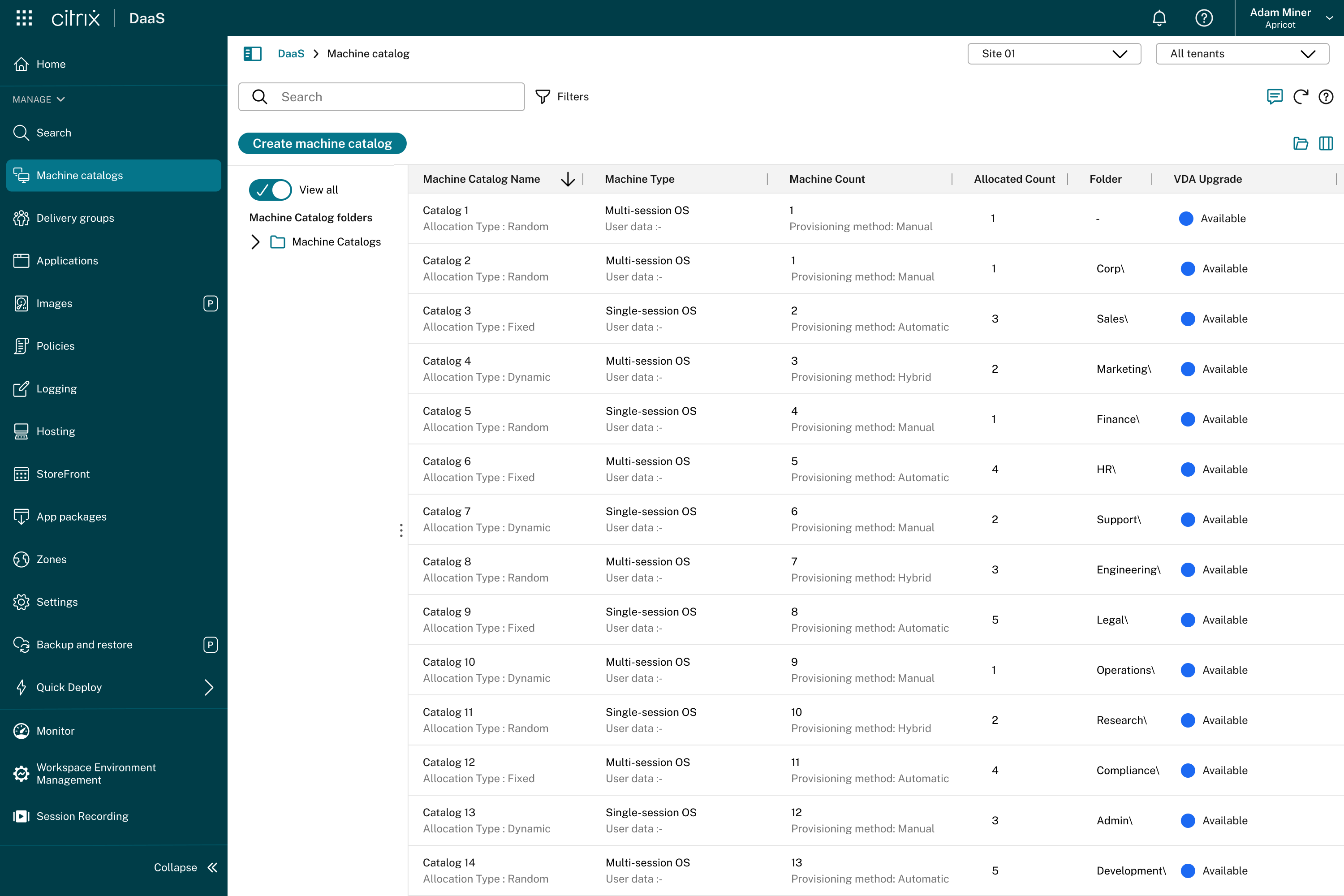 Platform activity feed