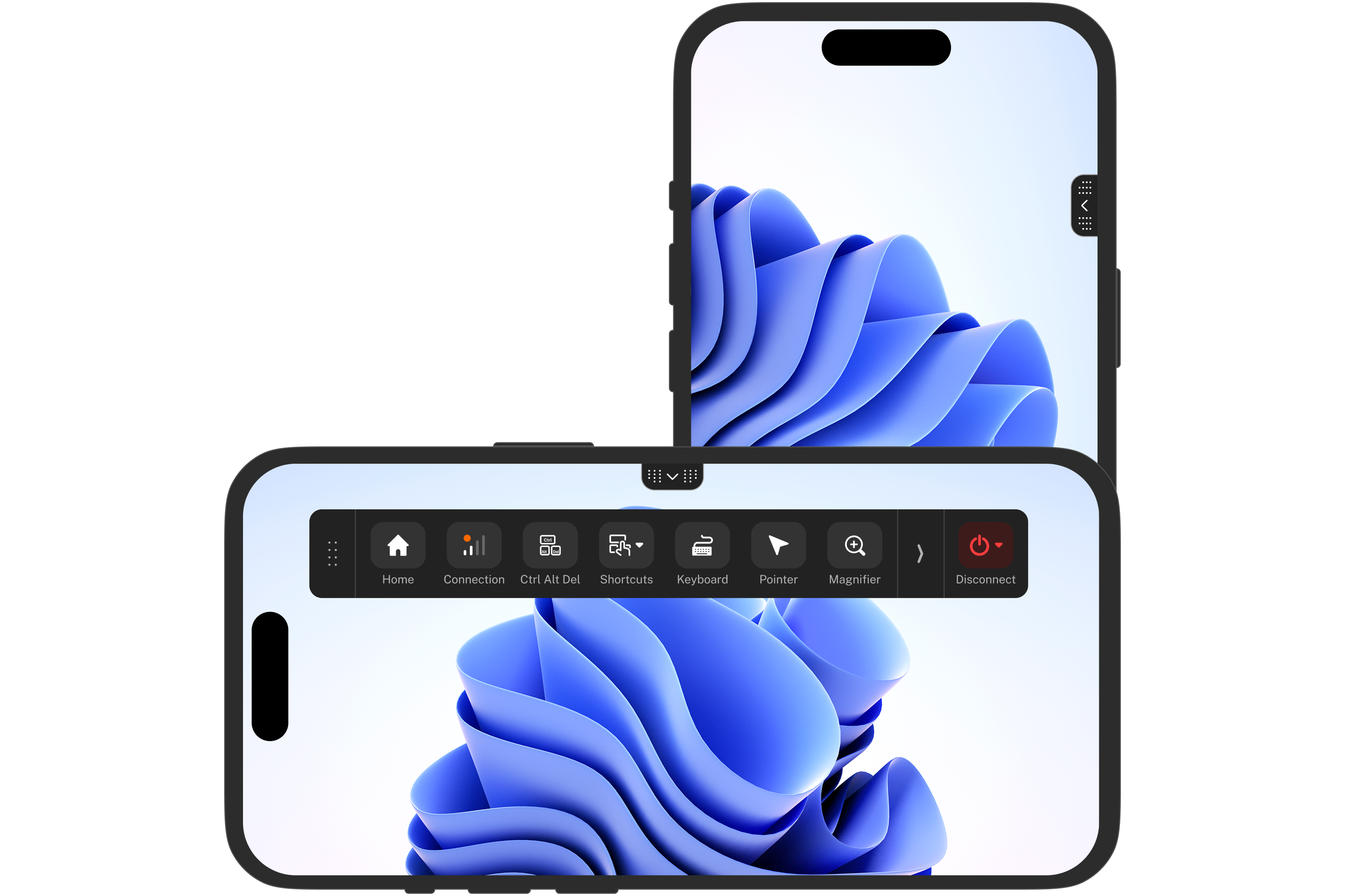 Mobile toolbar session